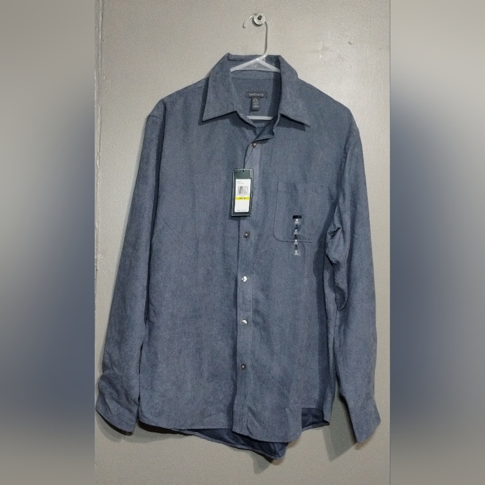 Van Heusen Classic Gray Dress Shirt M 15-151/2